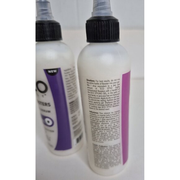 2 Bottles Eco Style Color Brilliance boosters mix in oil serum 4oz color protect - Picture 3 of 6